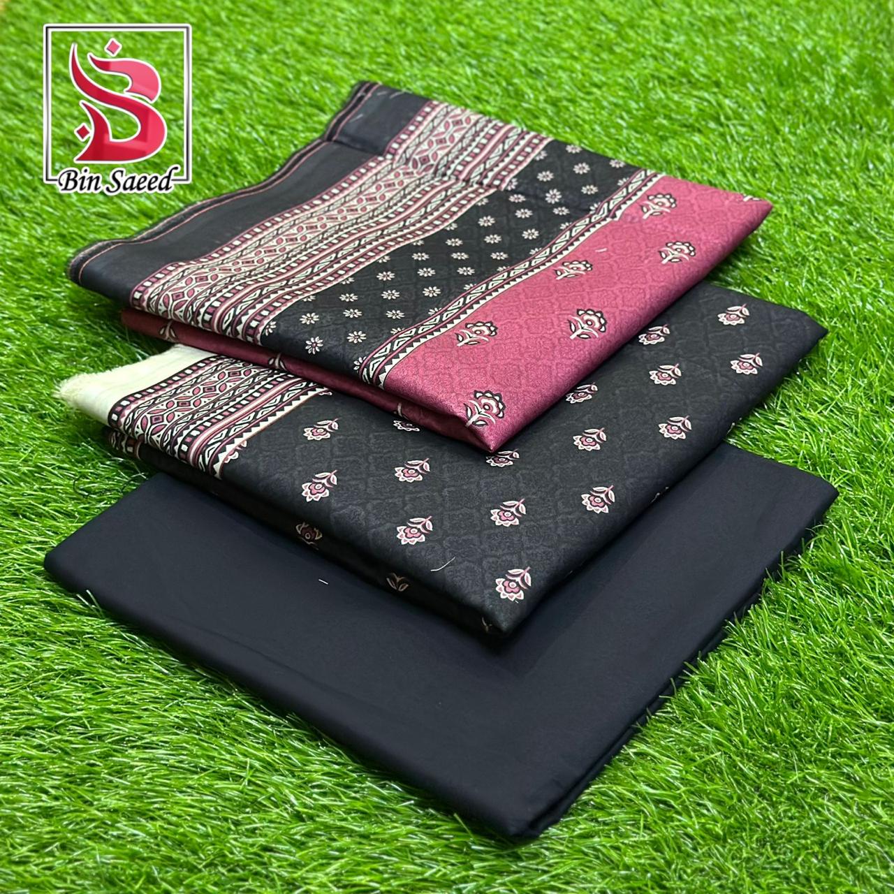 Bin Saeed Print Lawn Suit