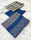 Bareeza 3pc Dhanak Embroidery - 3