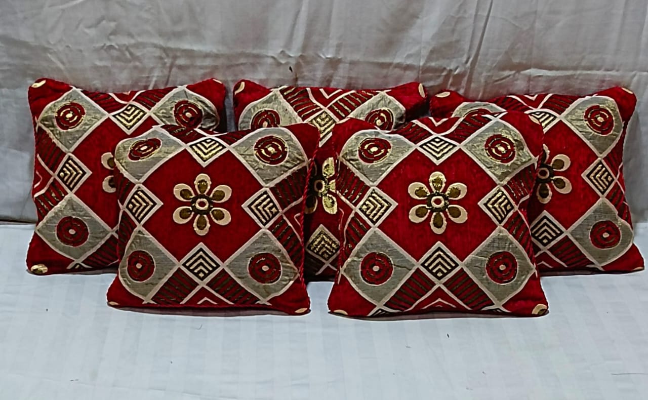 5 Pcs Velvet Cushion Covers Set