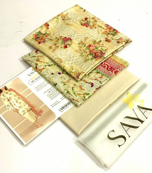 Saya Lawn 3 Pcs Suit -11