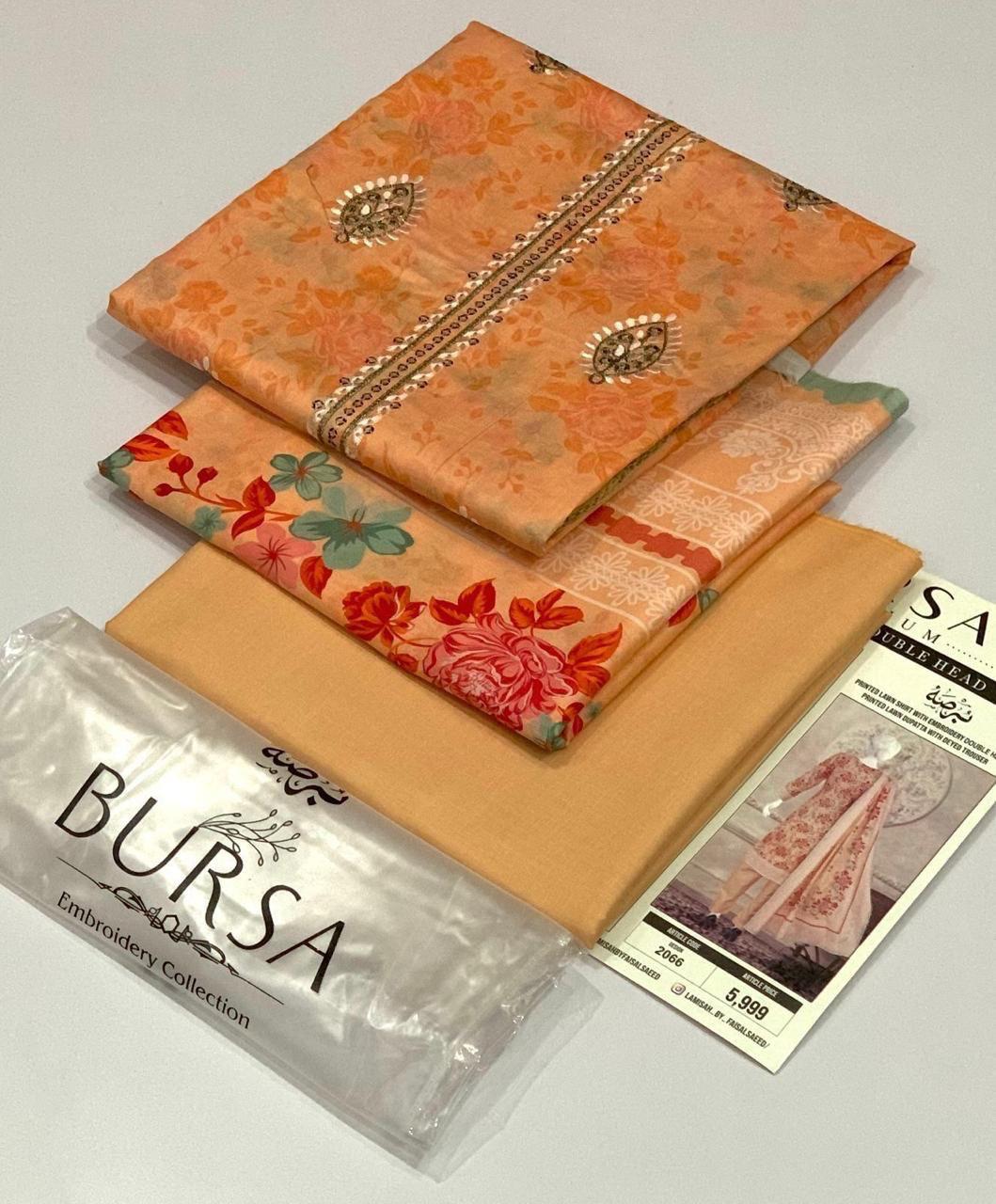 BURSA 💯 Orginal DAMAN BORING Embroidery 3pc Collection