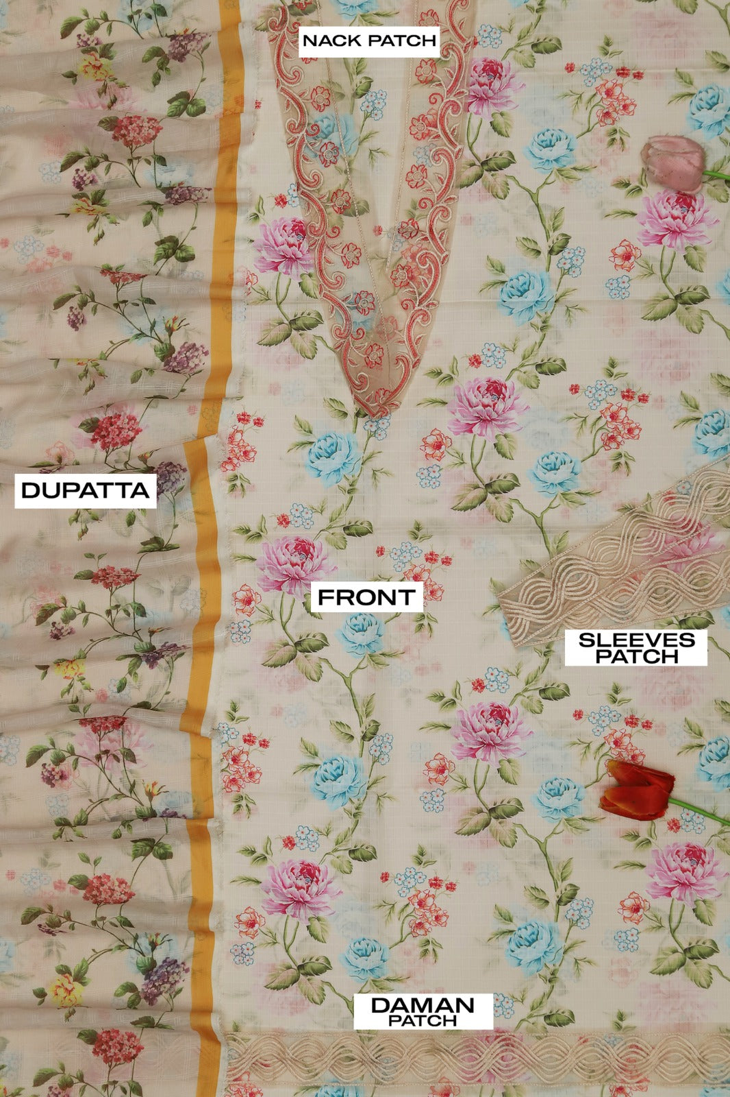 Air jet Doby LAWN Fabric 3Pc - 1