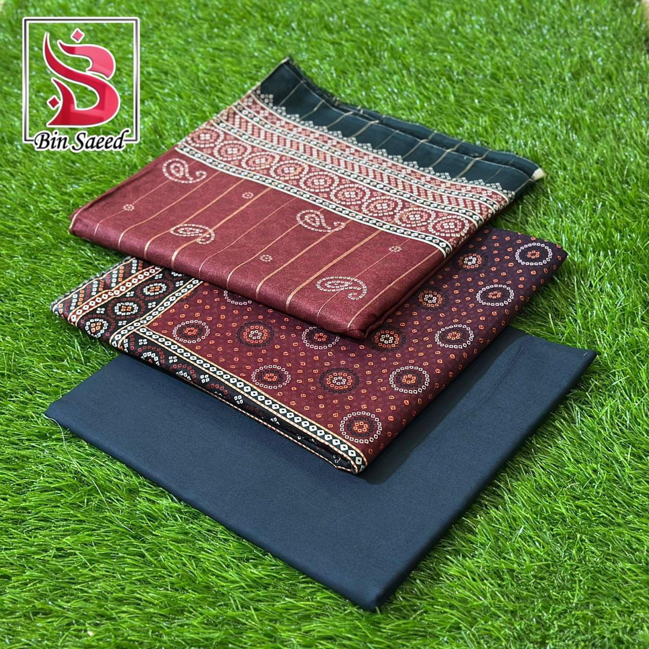 Bin Saeed Print Lawn Suit