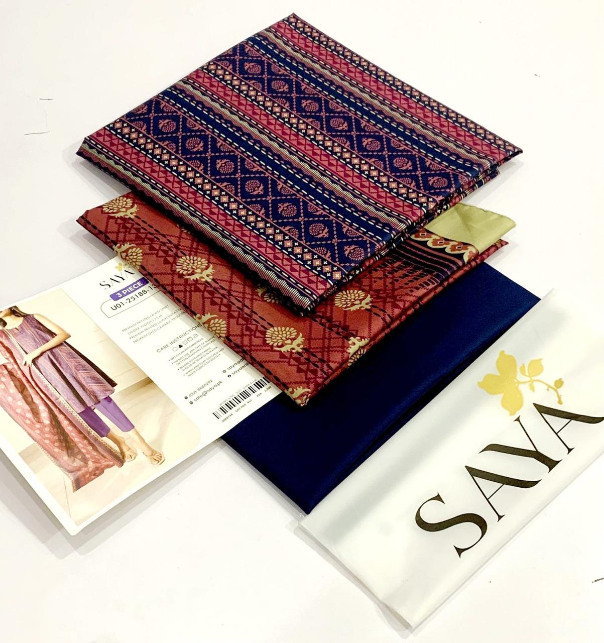 Saya Lawn 3 Pcs Suit -10