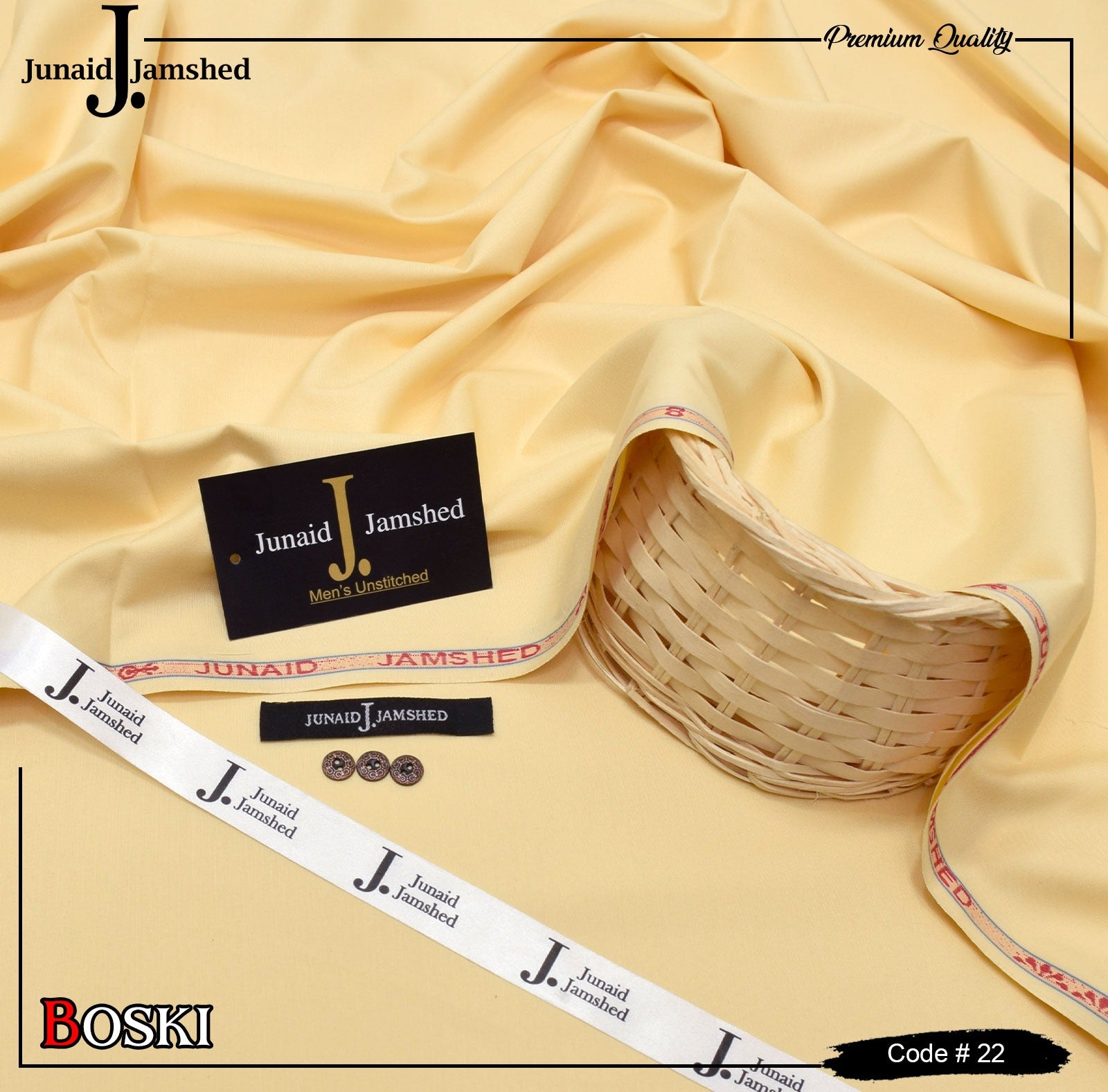 J. Junaid Jamshed Wash & Wear Boski