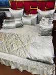 Luxury Fancy Bridal Quilt Cover Set 14 Pcs - 10