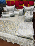 Luxury Fancy Bridal Quilt Cover Set 14 Pcs - 10