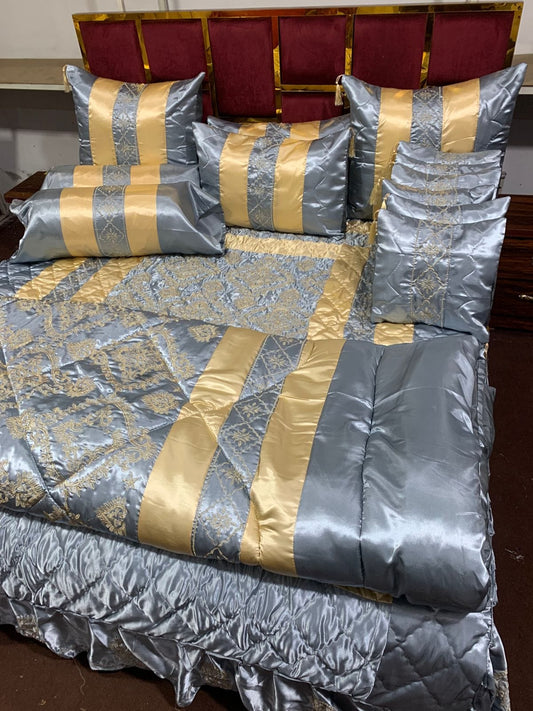 Fancy Bridal Quilt Cover Set 14 Pcs - 4