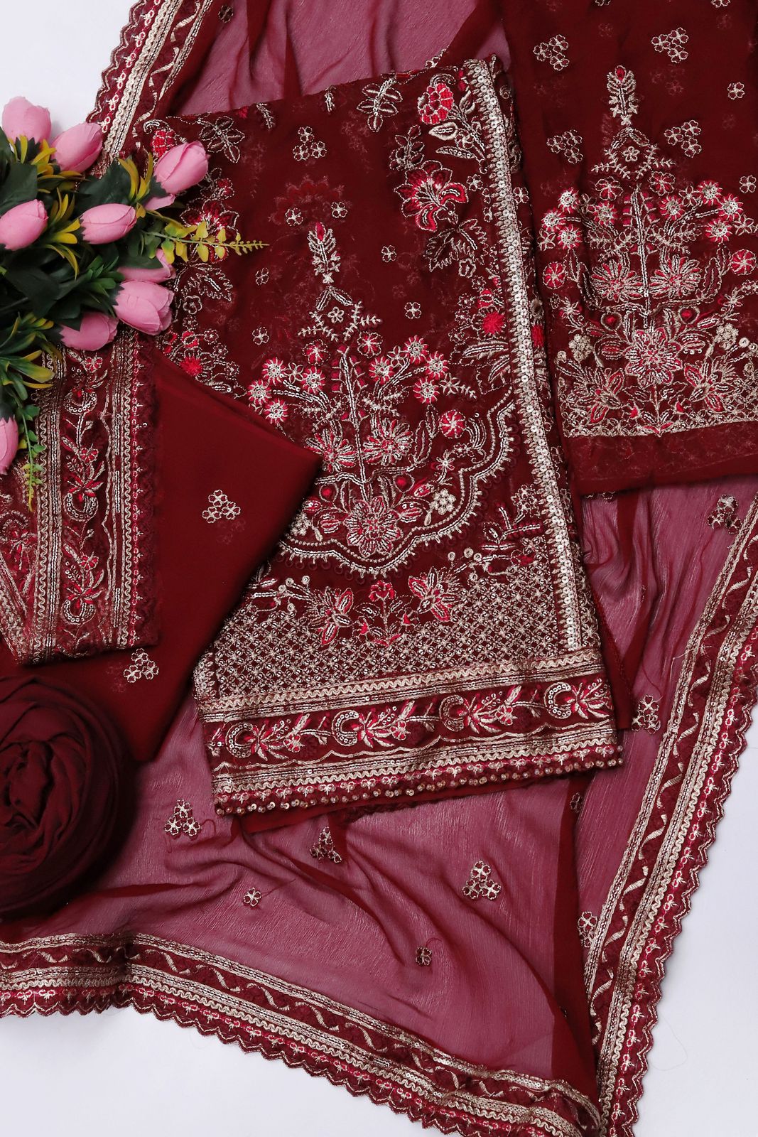 WEDDING AND PARTY WEAR COLLECTION FABRIC DETAIL