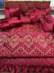 Luxury Fancy Bridal Quilt Cover Set 14 Pcs - 8