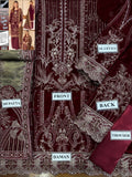 Mehroon Velvet Dress