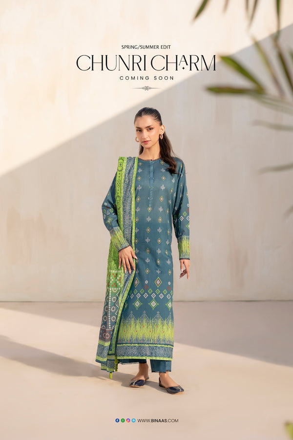 Printed Lawn 3 Peice Suit-5