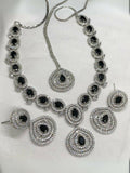 American Diamond Necklace Set (1 Karat)
