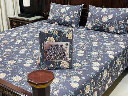 3 PCs Double Bed Sheet