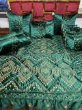 Luxury Fancy Bridal Quilt Cover Set 14 Pcs - 9